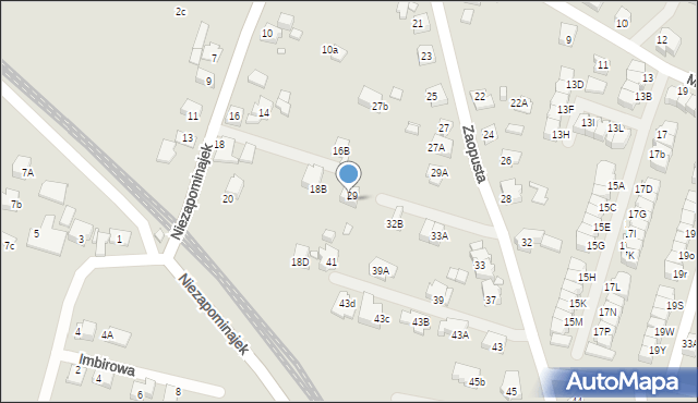 Katowice, Zaopusta, 31, mapa Katowic