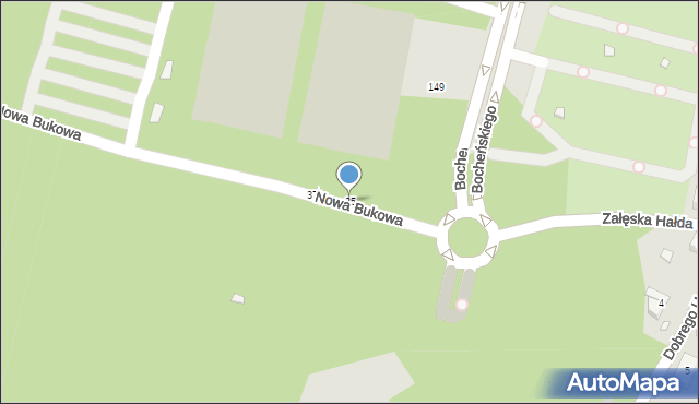 Katowice, Załęska Hałda, 35, mapa Katowic