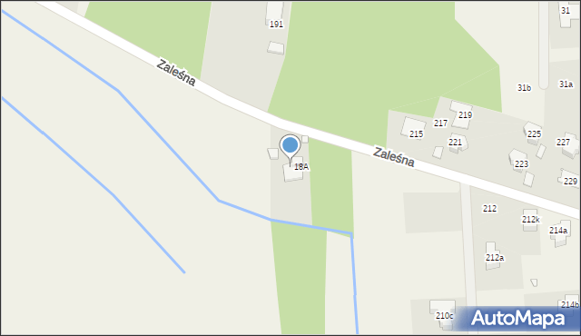 Kawęczynek, Zaleśna, 18A, mapa Kawęczynek