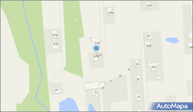 Kawęczynek, Zaleśna, 214g, mapa Kawęczynek