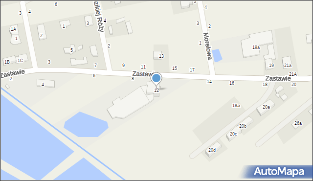 Kazimierów, Zastawie, 12, mapa Kazimierów