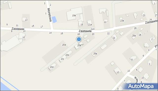 Kazimierów, Zastawie, 20a, mapa Kazimierów