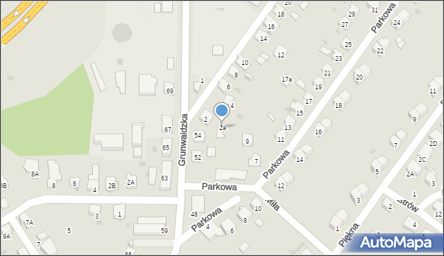 Kędzierzyn-Koźle, Zamknięta, 2a, mapa Kędzierzyna-Koźle