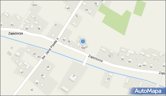 Kępie Zaleszańskie, Zajeziorze, 52a, mapa Kępie Zaleszańskie