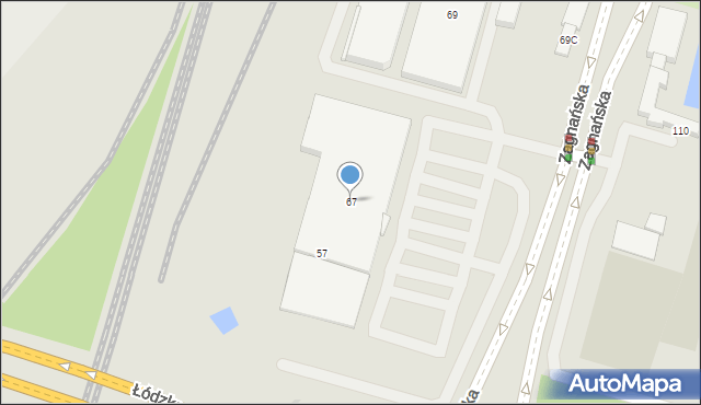 Kielce, Zagnańska, 67, mapa Kielc