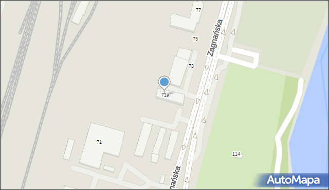 Kielce, Zagnańska, 71a, mapa Kielc