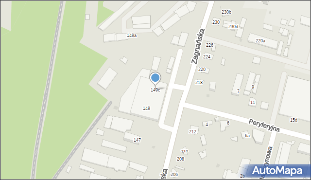Kielce, Zagnańska, 149c, mapa Kielc