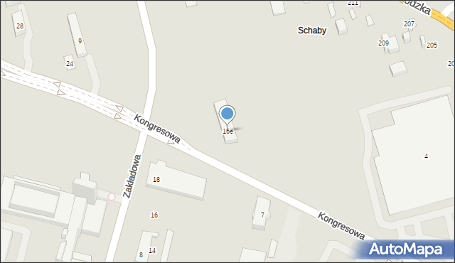 Kielce, Zakładowa, 16e, mapa Kielc