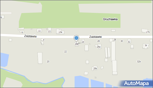 Kielce, Zastawie, 24a, mapa Kielc