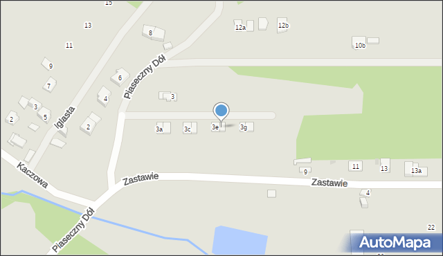 Kielce, Zastawie, 3f, mapa Kielc