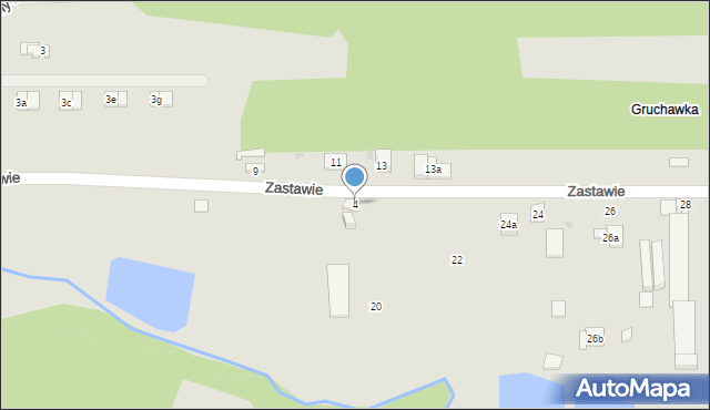 Kielce, Zastawie, 4, mapa Kielc