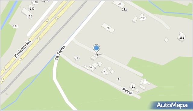 Kielce, Za Torem, 18, mapa Kielc