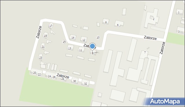 Kietrz, Zatorze, 9, mapa Kietrz