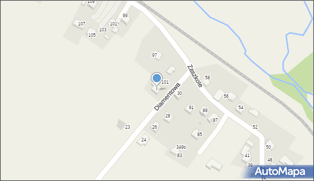 Klecza Dolna, Zaszkole, 95, mapa Klecza Dolna