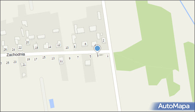 Klepaczka, Zachodnia, 3, mapa Klepaczka