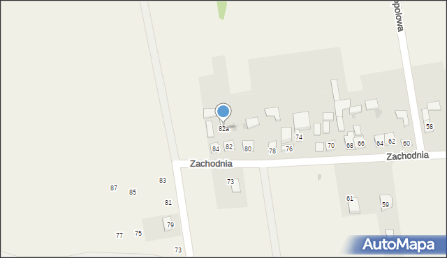 Klepaczka, Zachodnia, 82a, mapa Klepaczka