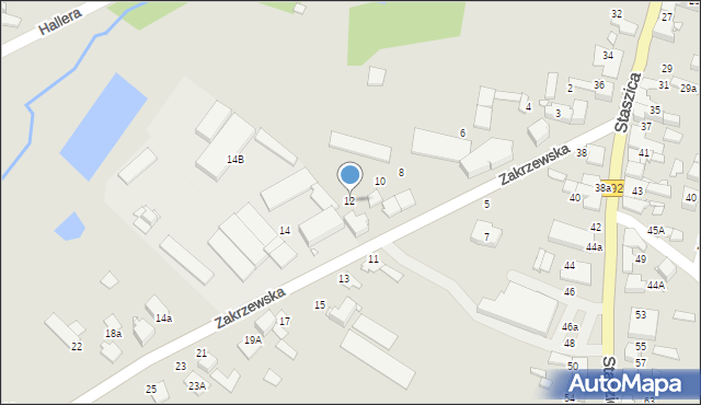 Kłobuck, Zakrzewska, 12, mapa Kłobuck