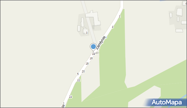 Kłoczew, Zamłynie, 14, mapa Kłoczew