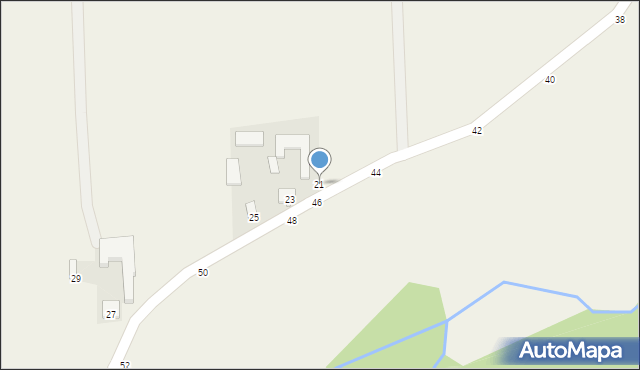 Kłoczew, Zamłynie, 21, mapa Kłoczew