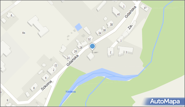 Kłodawa, Zastawna, 5, mapa Kłodawa