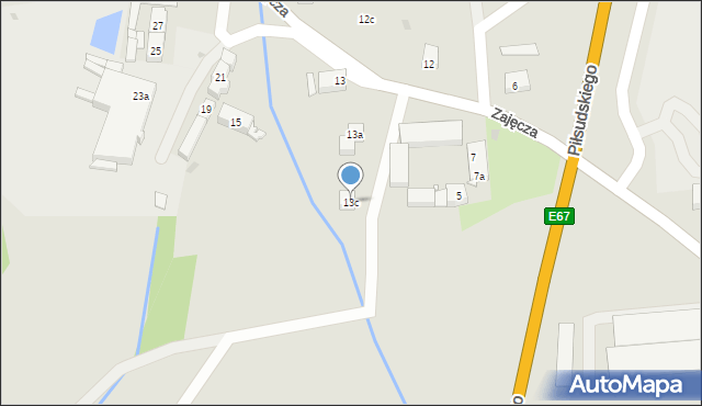 Kłodzko, Zajęcza, 13c, mapa Kłodzka