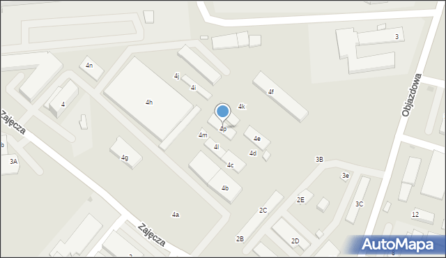 Kłodzko, Zajęcza, 4p, mapa Kłodzka