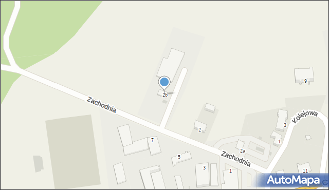 Kłomnice, Zachodnia, 2b, mapa Kłomnice