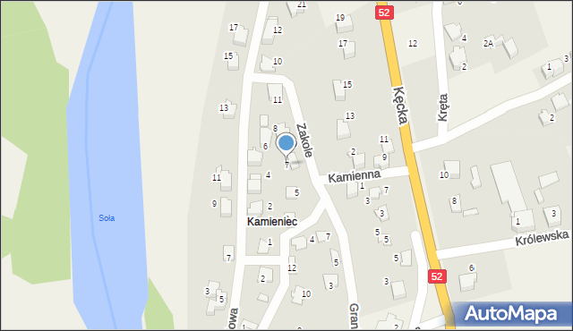 Kobiernice, Zakole, 7, mapa Kobiernice