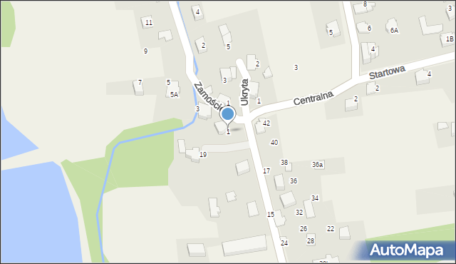 Kobiernice, Zamoście, 1, mapa Kobiernice