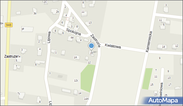 Kobiernice, Zastruzie, 10, mapa Kobiernice