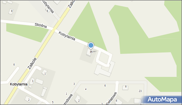 Kobylarnia, Zakole, 35, mapa Kobylarnia