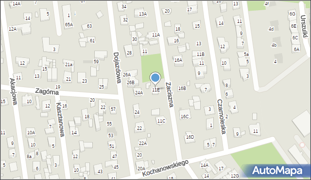 Kobyłka, Zaciszna, 11E, mapa Kobyłka