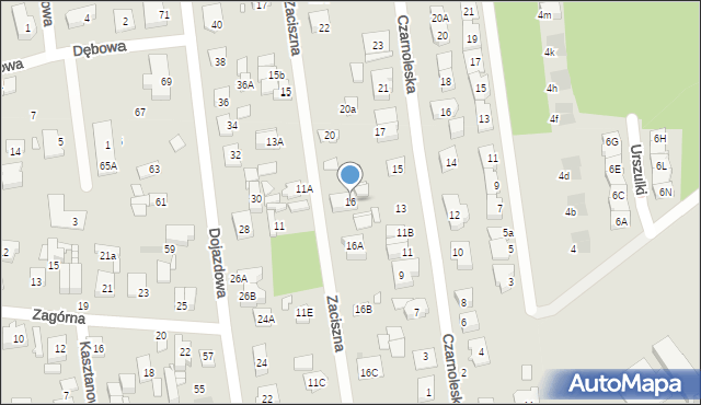 Kobyłka, Zaciszna, 16, mapa Kobyłka