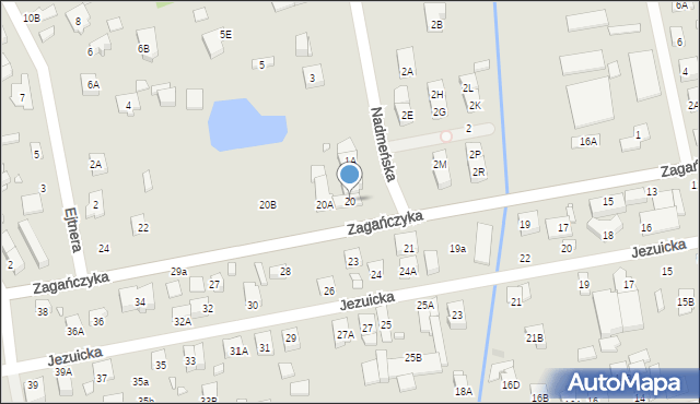 Kobyłka, Zagańczyka Antoniego, ks., 20, mapa Kobyłka