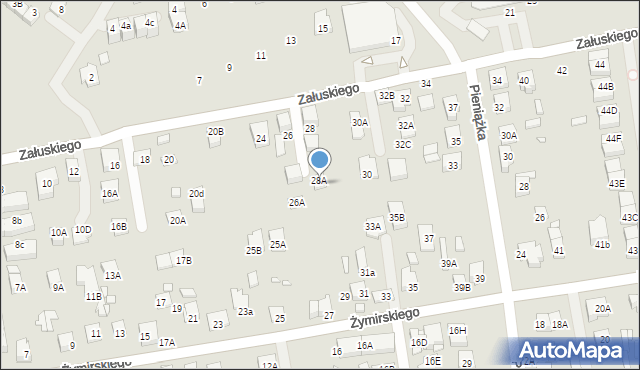 Kobyłka, Załuskiego Marcina, ks., 28B, mapa Kobyłka