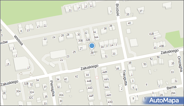 Kobyłka, Załuskiego Marcina, ks., 29, mapa Kobyłka