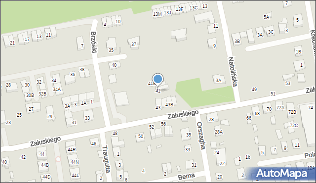 Kobyłka, Załuskiego Marcina, ks., 41, mapa Kobyłka