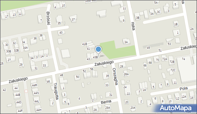 Kobyłka, Załuskiego Marcina, ks., 43C, mapa Kobyłka