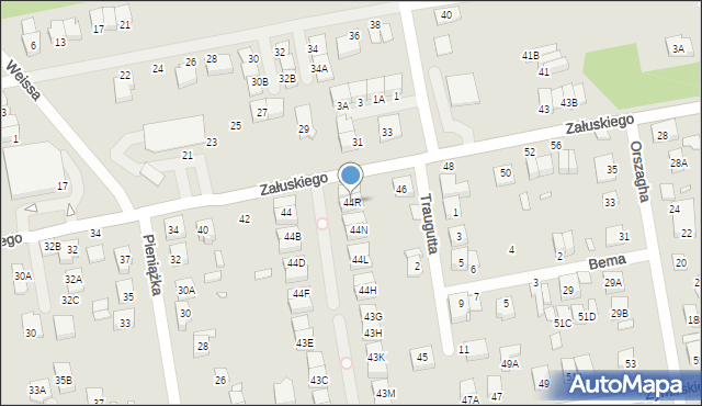Kobyłka, Załuskiego Marcina, ks., 44R, mapa Kobyłka