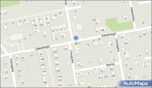 Kobyłka, Załuskiego Marcina, ks., 48, mapa Kobyłka