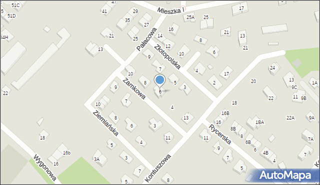 Kobyłka, Zamkowa, 6, mapa Kobyłka