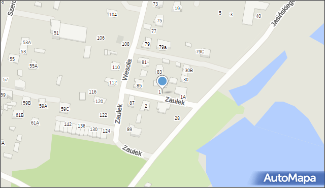 Kobyłka, Zaułek, 1B, mapa Kobyłka