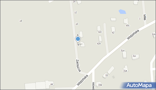 Kobylnica, Zaciszna, 6, mapa Kobylnica