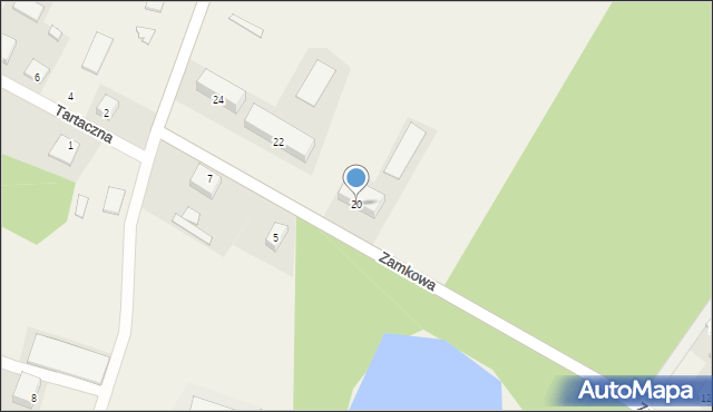 Kochcice, Zamkowa, 20, mapa Kochcice
