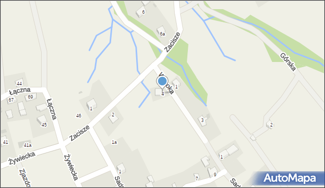 Kocoń, Zacisze, 4, mapa Kocoń