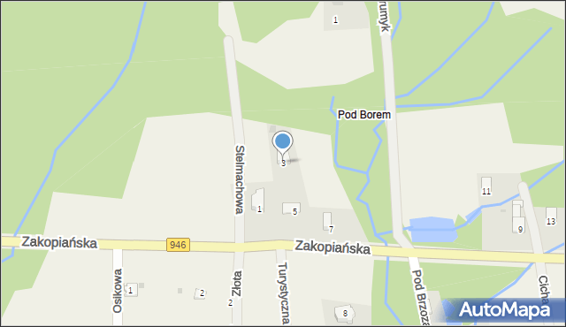 Kocoń, Zakopiańska, 3, mapa Kocoń