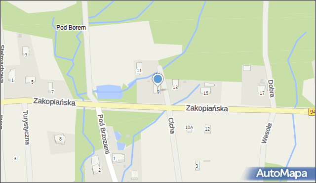 Kocoń, Zakopiańska, 9, mapa Kocoń