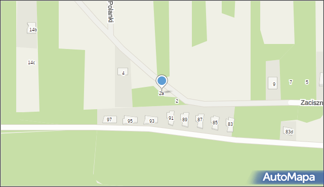 Kołaków, Zaciszna, 2a, mapa Kołaków