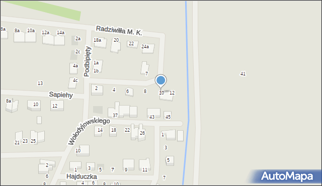 Kołobrzeg, Zamoyskiego Jana Sobiepana, 10, mapa Kołobrzegu