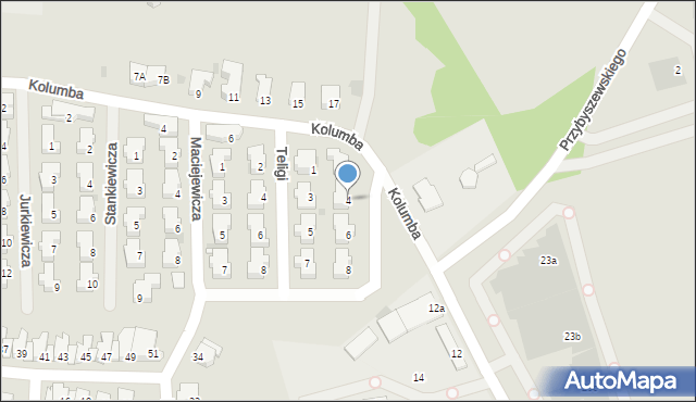 Kołobrzeg, Zaruskiego Mariusza, gen., 4, mapa Kołobrzegu